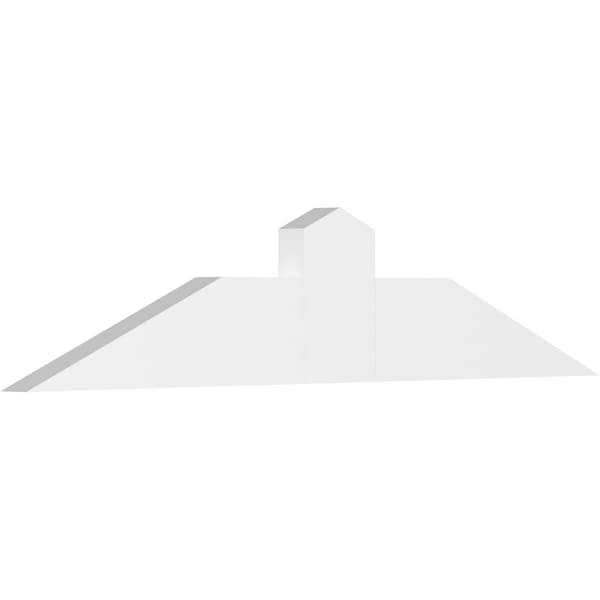 Ekena Millwork Portland Architectural Grade PVC Gable Bracket, 48"W x 10"H x 2"D x 6"F, 5/12 Pitch GBP048X10X0206POR00 - main